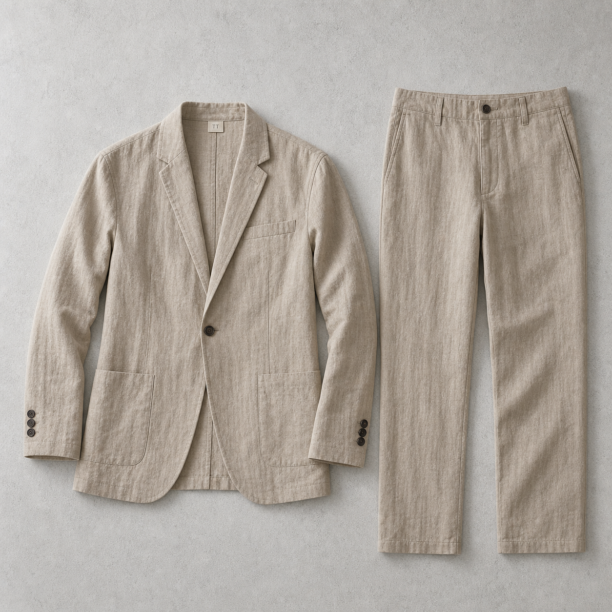 The Positano Linen Blazer And Trouser Set
