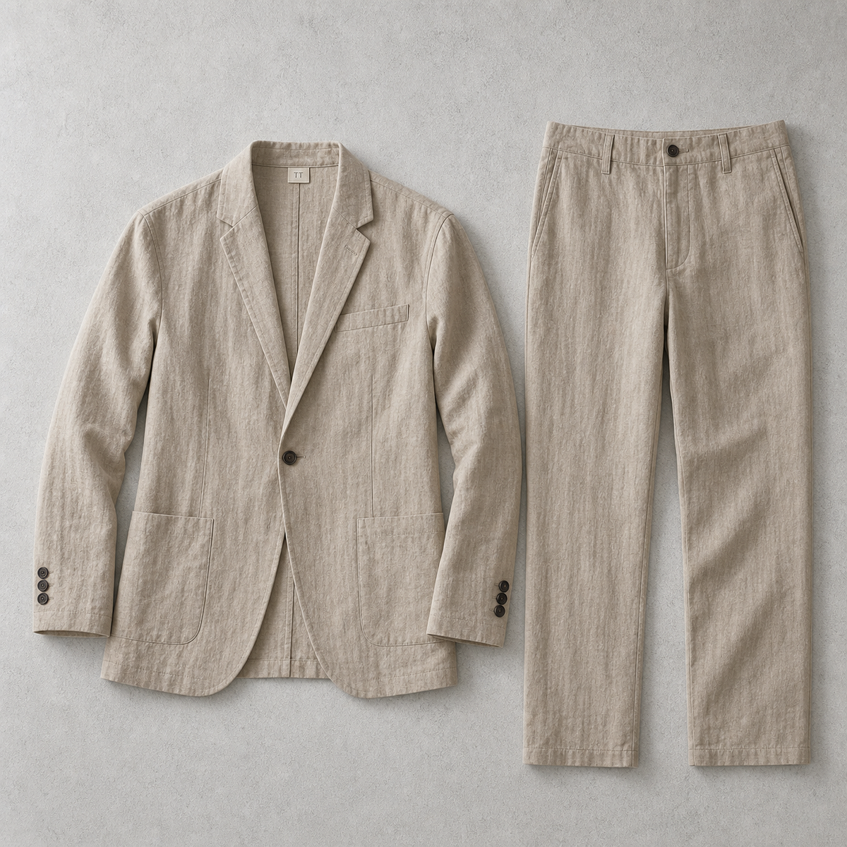 The Positano Linen Blazer And Trouser Set