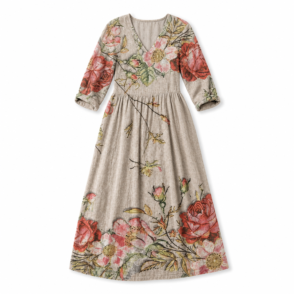 The Dearyn Linen Maxi Dress