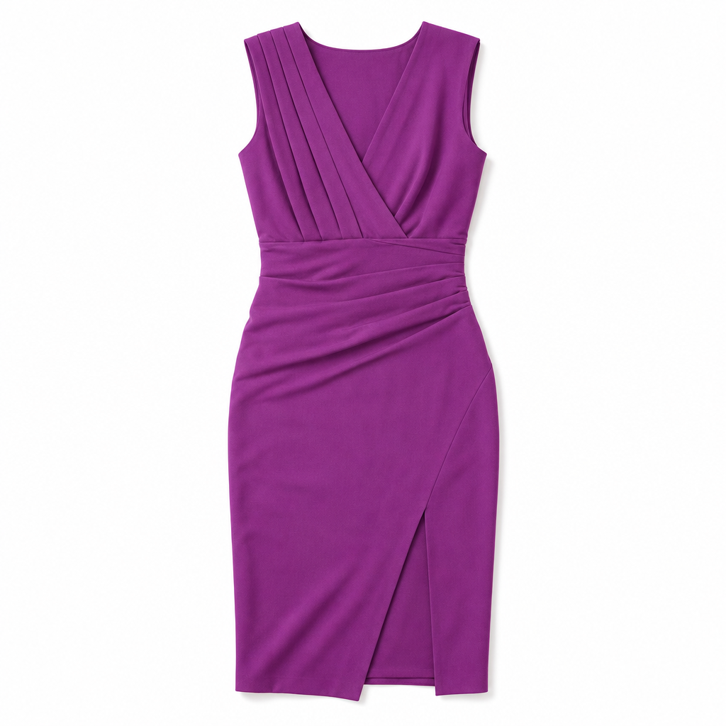 The Iyanna Surplice Midi Dress