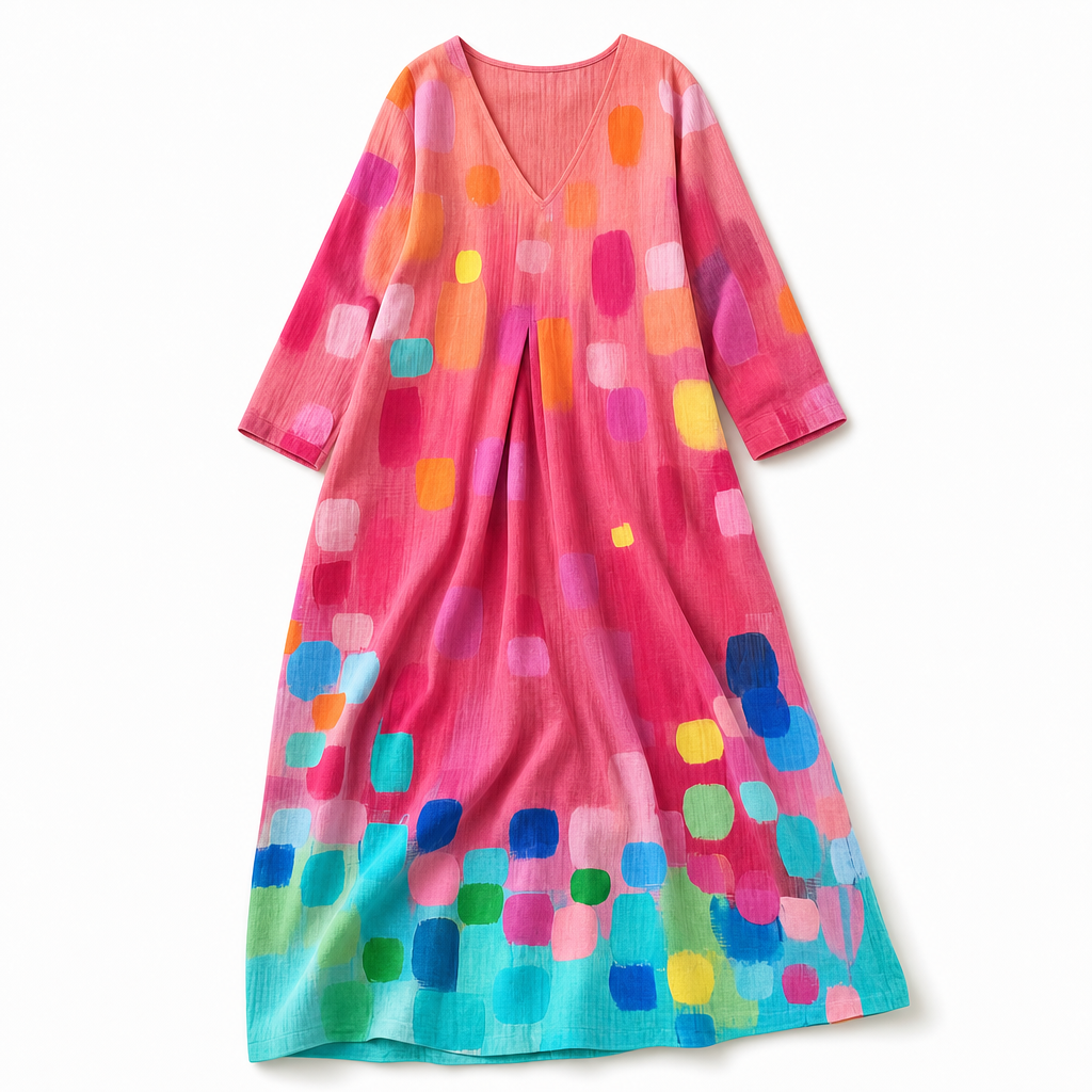 The Maple Patchwork Maxi Dress