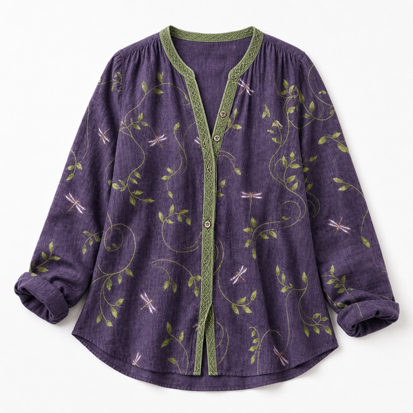The Oriana Linen Blouse
