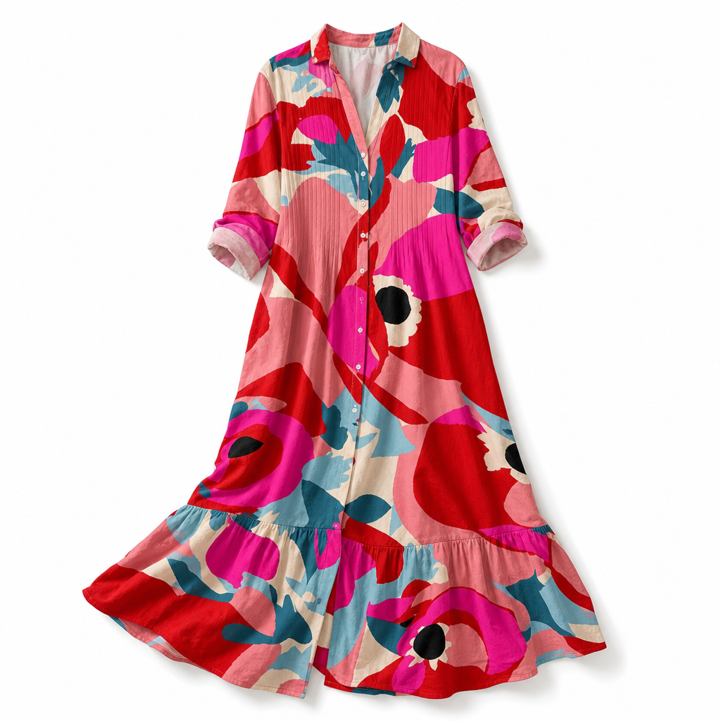 The Livie Maxi Shirt Dress