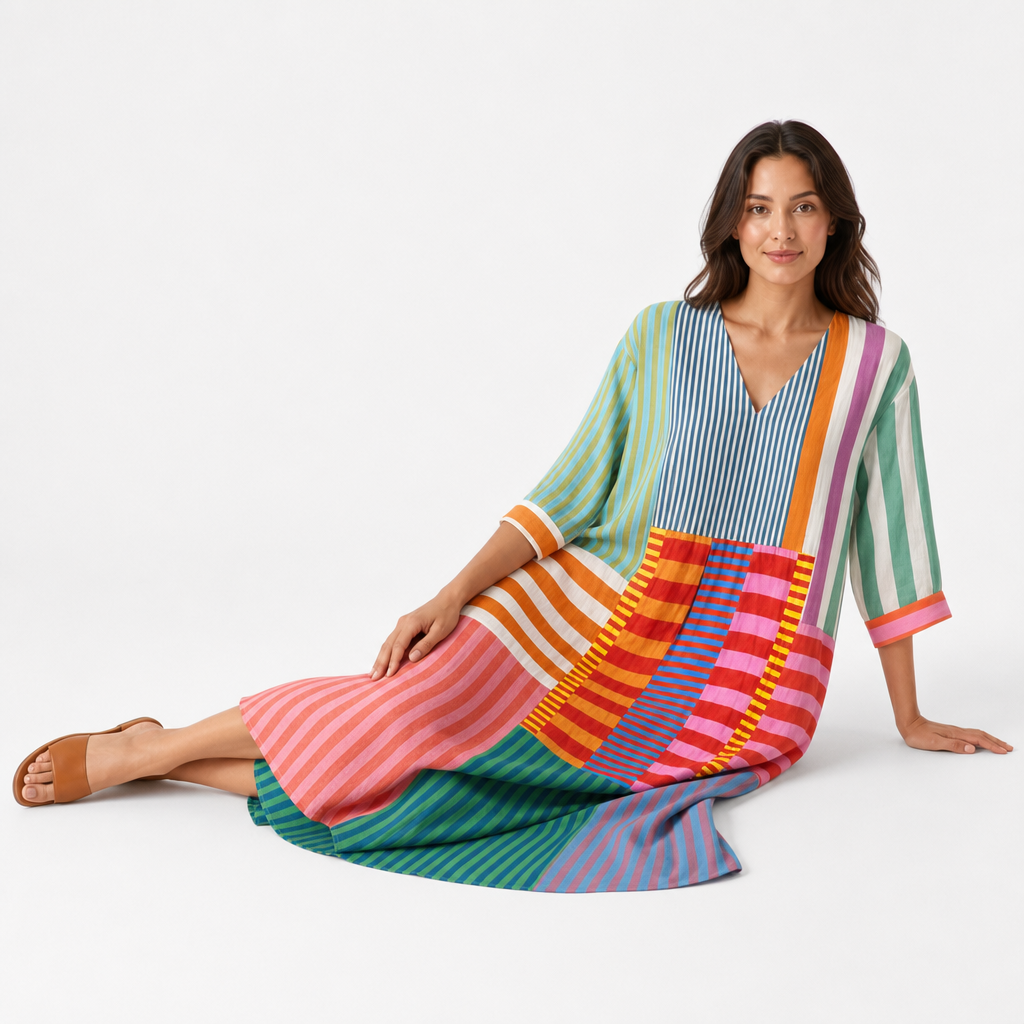 The Maple Patchwork Maxi Dress