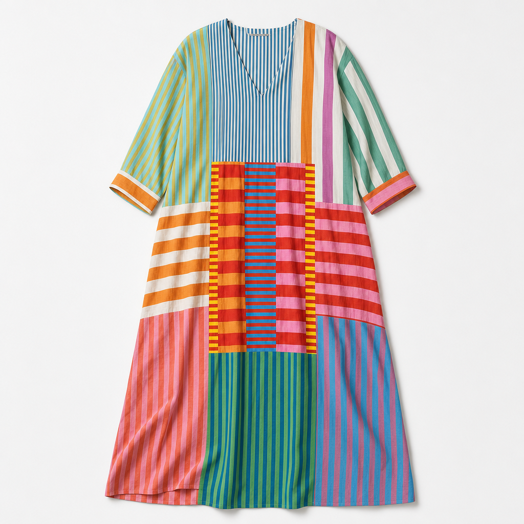 The Maple Patchwork Maxi Dress