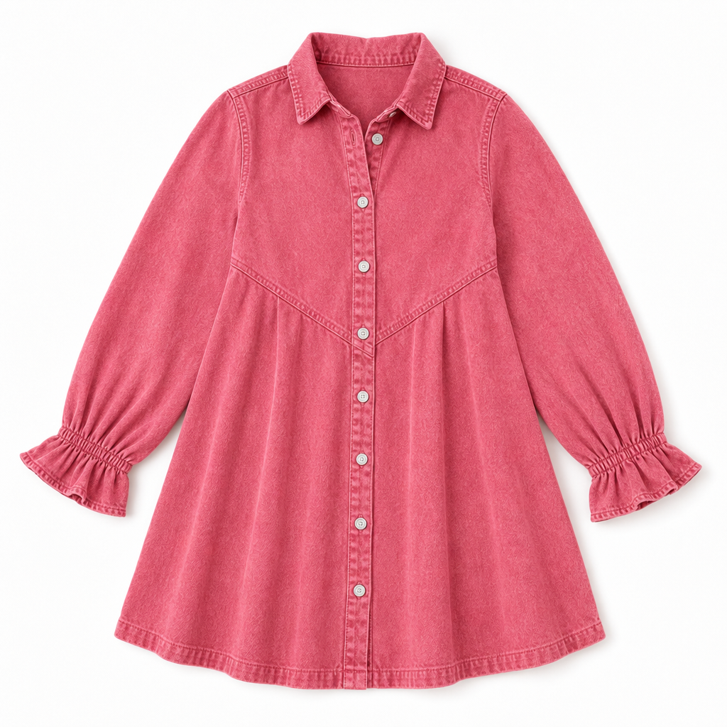 The Gayelle Denim Shirt Dress