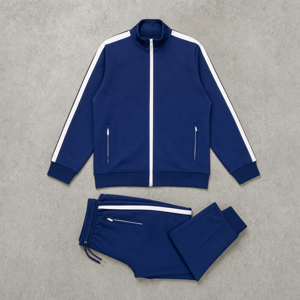 The Cortina Full-Zip Track Set - Royal Blue