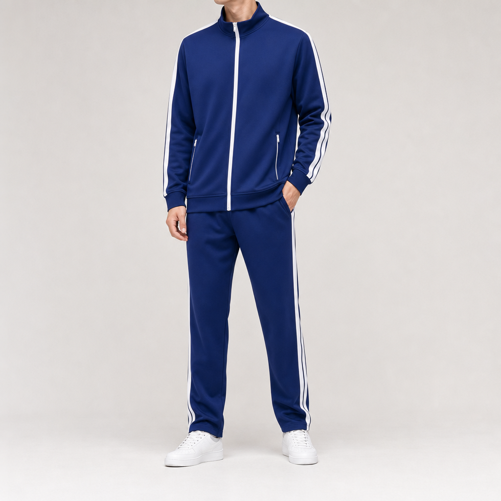 The Cortina Full-Zip Track Set - Royal Blue