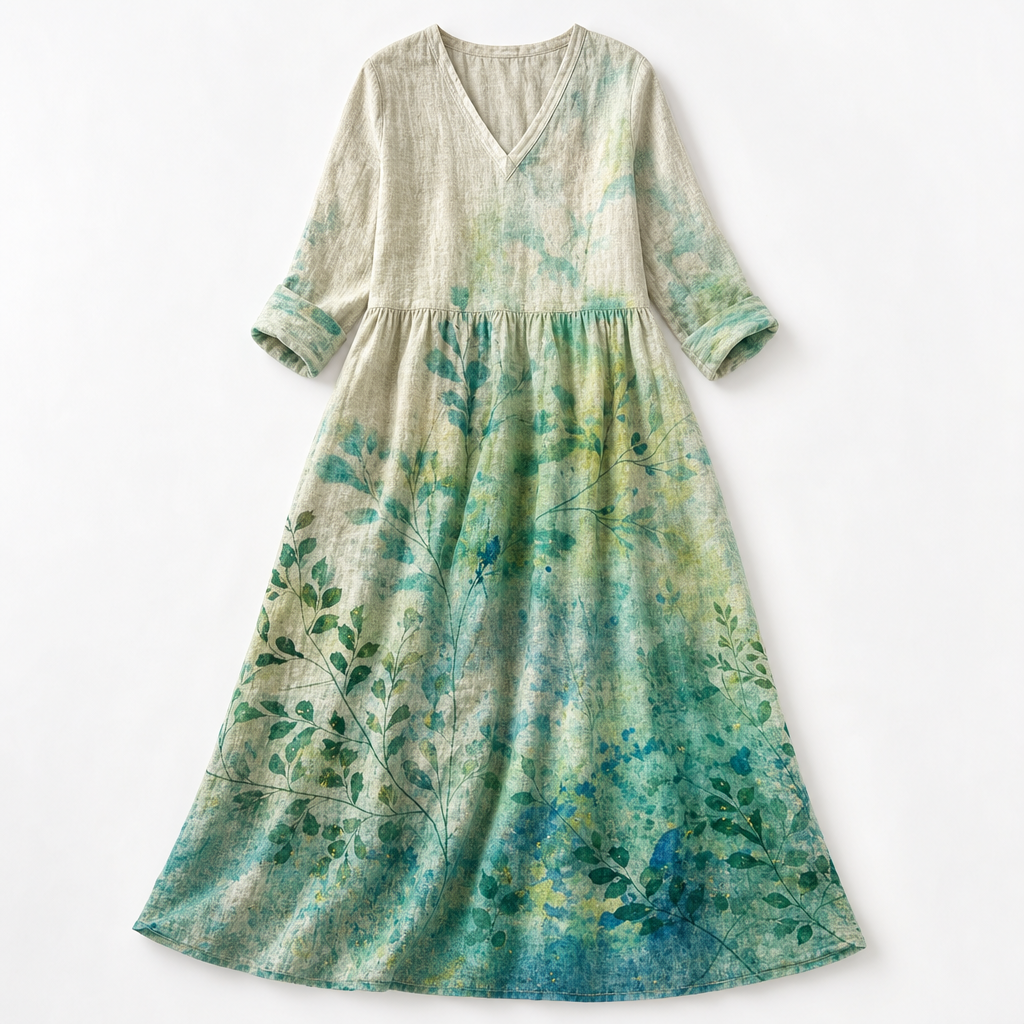 The Dearyn Linen Maxi Dress
