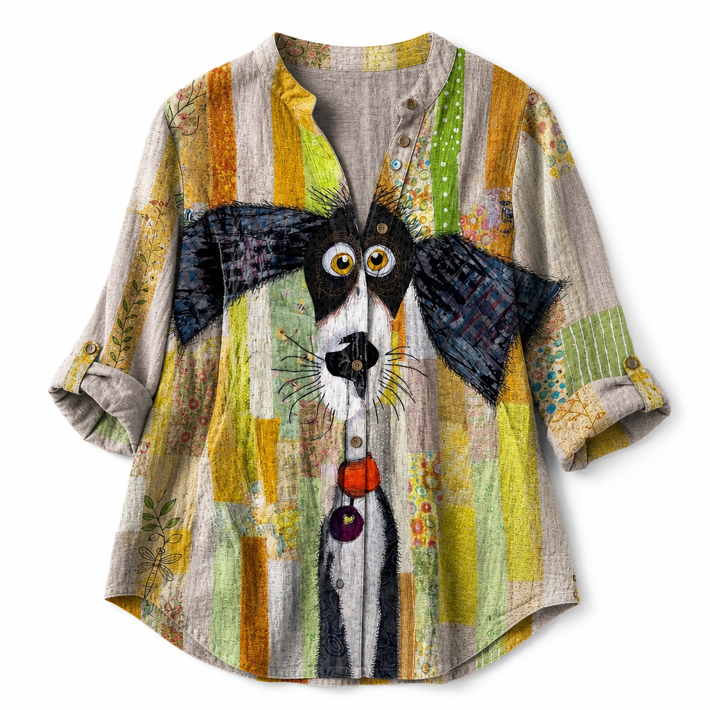 The Oriana Linen Blouse