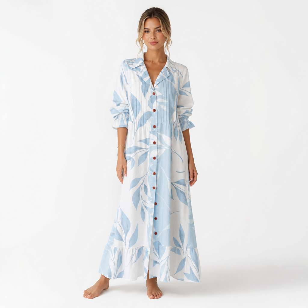 The Livie Maxi Shirt Dress