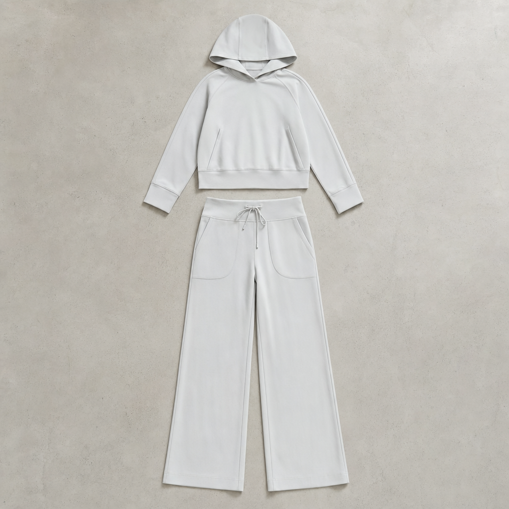 The Como Hooded Lounge Set - Steam Grey