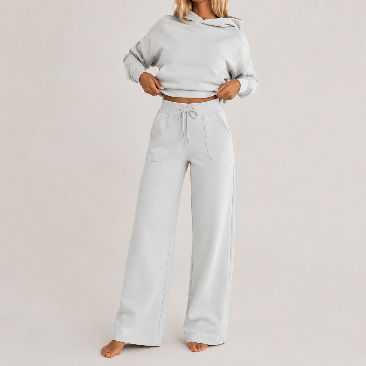 The Como Hooded Lounge Set - Steam Grey