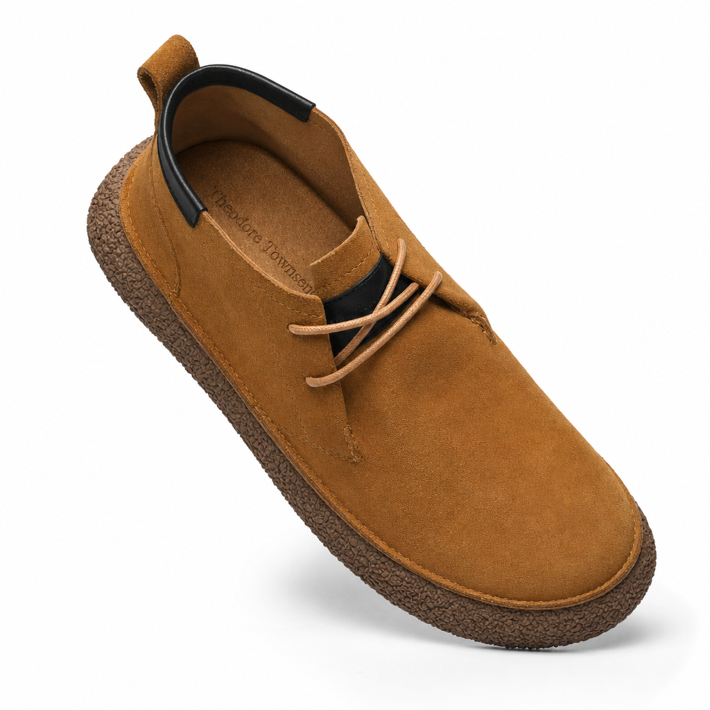 The Lucca Suede Mid-Top Loafer - Tan
